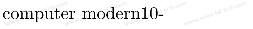 computer modern10字体转换